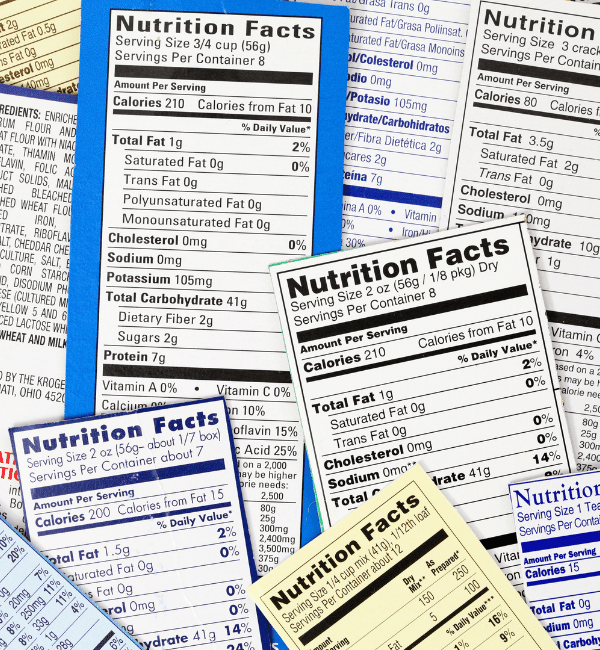 Nutritional Facts Development